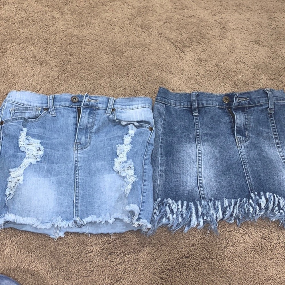GIRLS DENIM SKIRT LOT GREAT CONDITION